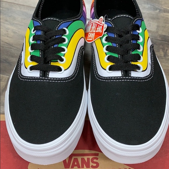 VANS AUTHENTIC Refract Black/True White/Multi men’ - Picture 12 of 16